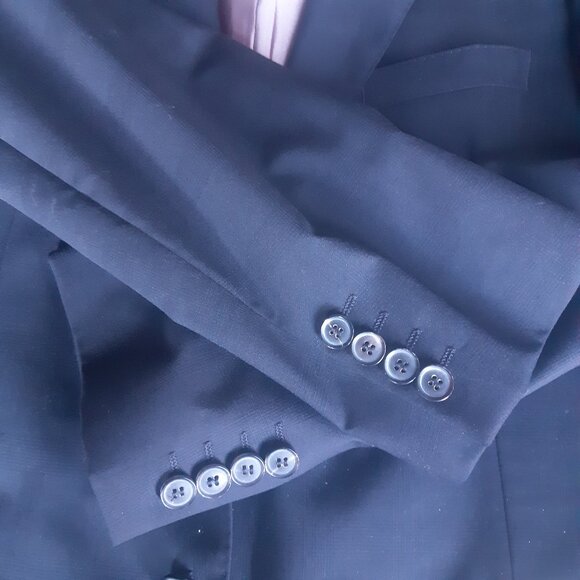 Hugo Boss SZ 42R Black Wool Classic Sport Jacket Blazer - Picture 5 of 14